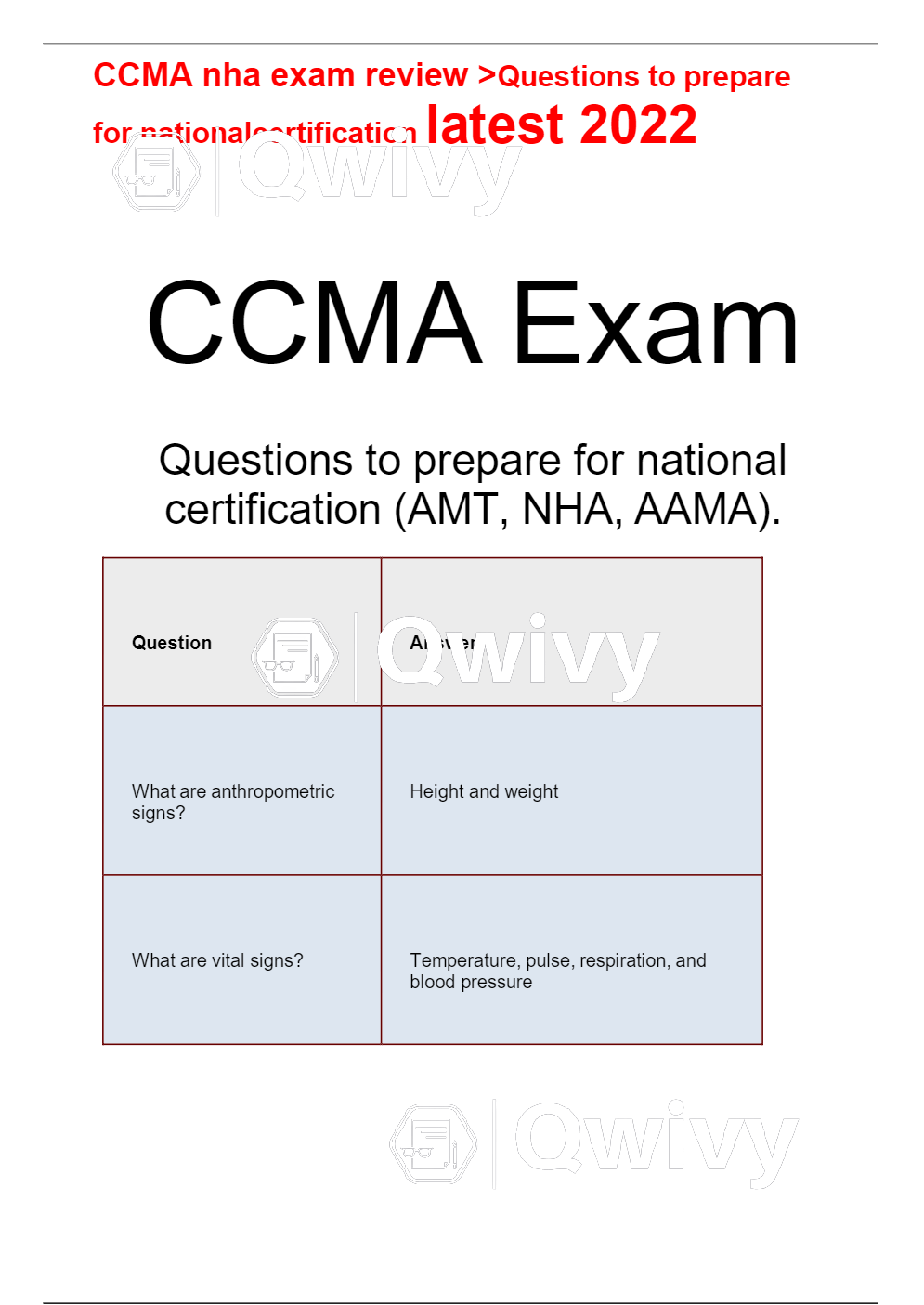 CCMA nha exam review >Questions to prepare for national certification